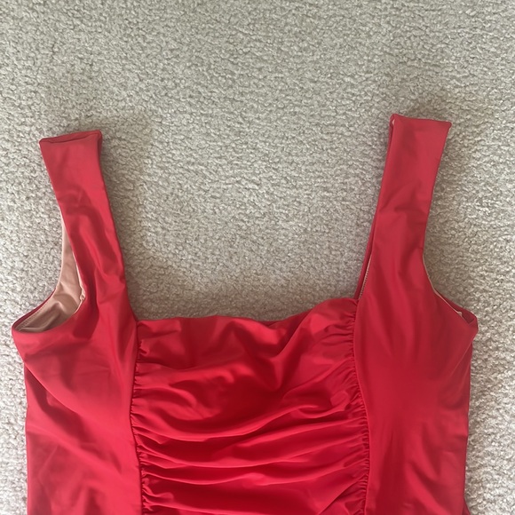 NWT J.CREW Ruched Squareneck One Piece Swimsuit Plus - Picture 5 of 9